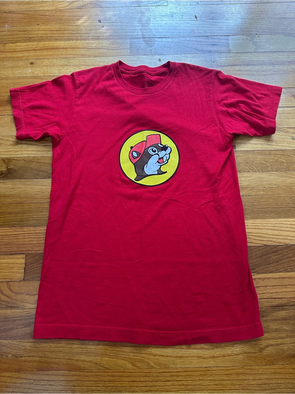 Classic Red Buc-ee’s Graphic Tee with Beaver Logo